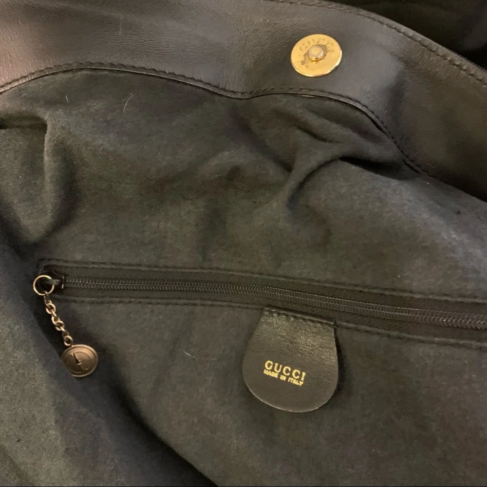 Gucci bamboo Preloved authentic gucci 2 way bamboo hobo bag - Picture 9 of 13